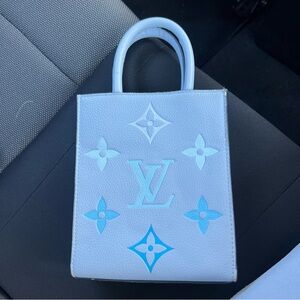 Louis Vuitton Blue Monogram Tote Bag